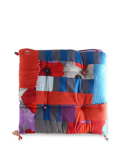 Péro Patchwork Tassel-detail Cushion In Multi