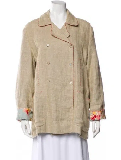 Pre-owned Péro Printed Jacket In Neutral
