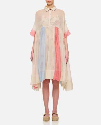 Péro Short Seeve Dress Dress In Multicolor