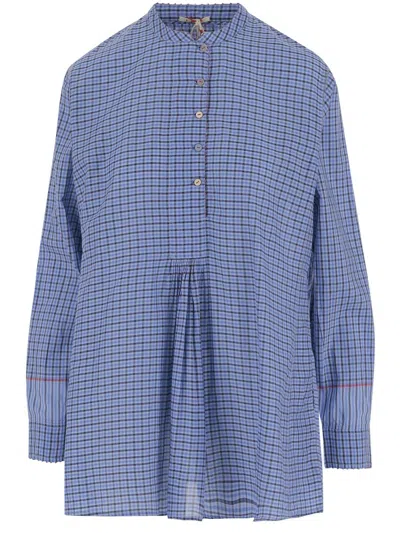 Péro Pero Silk Blend Plaid Shirt