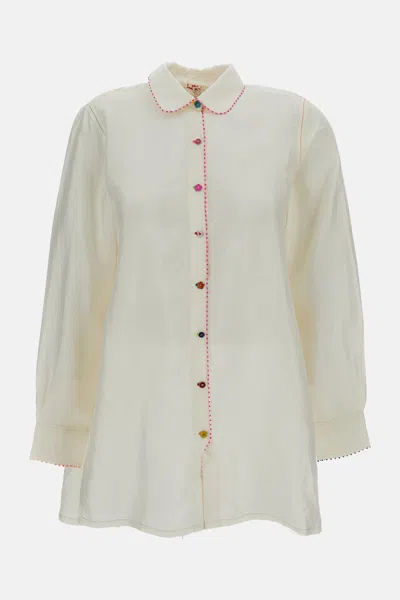 Péro Silk Shirt In Neutral