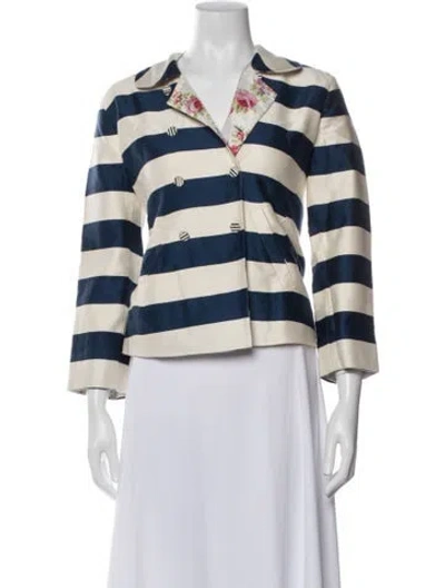 Pre-owned Péro Striped Blazer In Multi