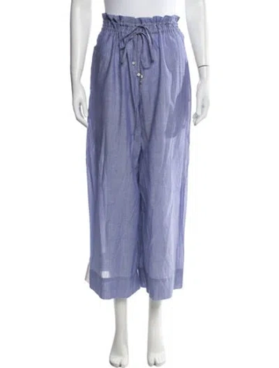 Pre-owned Péro Wide Leg Pants In Purple