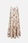 Péro Multicolor Printed Dress In Neutral
