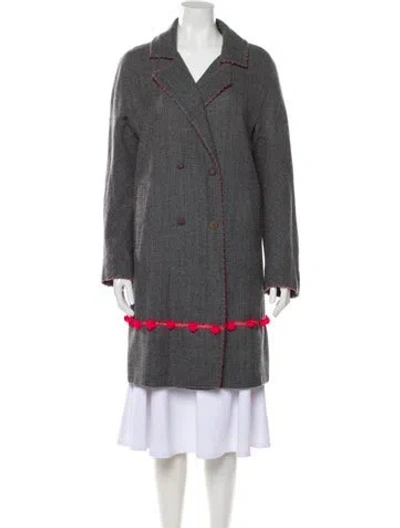 Pre-owned Péro Wool Jacket In Gray
