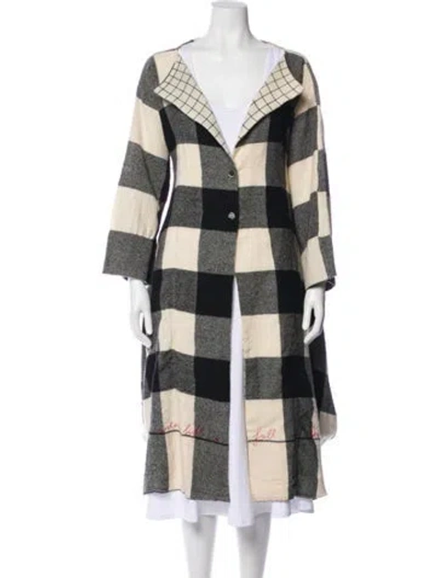 Pre-owned Péro Wool Plaid Print Evening Jacket In Multi