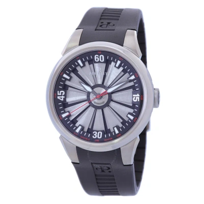 Perrelet Turbine Automatic Silver Dial Men's Watch A5006/1 In Black / Silver