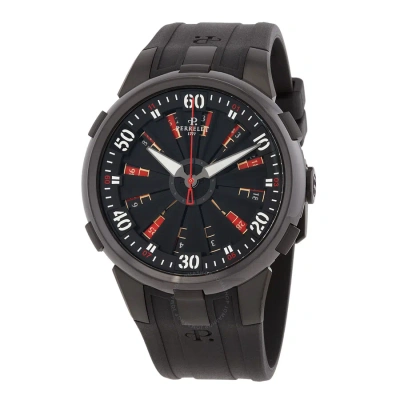 Perrelet Turbine Xl Roulette Automatic Men's Watch A4054-1 In Black