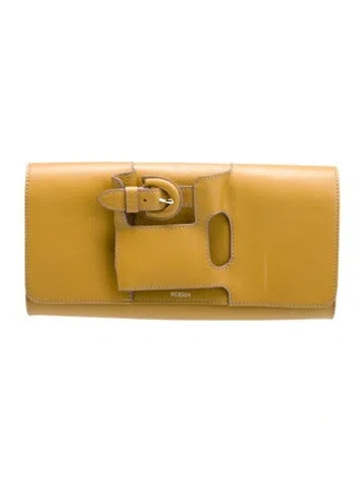 Pre-owned Perrin Leather Clutch In Multi