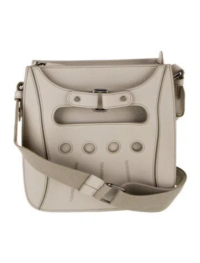 Pre-owned Perrin Leather Crossbody Bag In Green