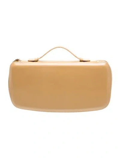 Pre-owned Perrin Leather Top Handle Bag In Red