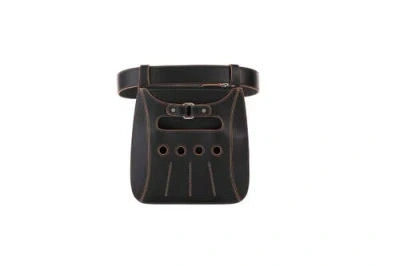 Perrin Paris Cabbie Belt Bag In Black | Caramel