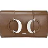Perrin Paris Duelle Clutch In Brown
