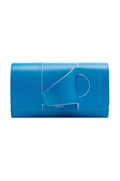 Perrin Paris L'asymetrique Clutch In Blue