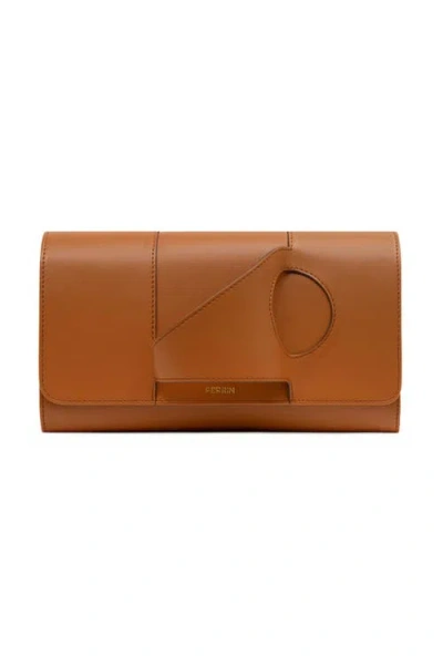 Perrin Paris L'asymetrique Clutch In Brown