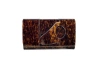 Perrin Paris L'asymetrique Clutch In Ecaille Brown