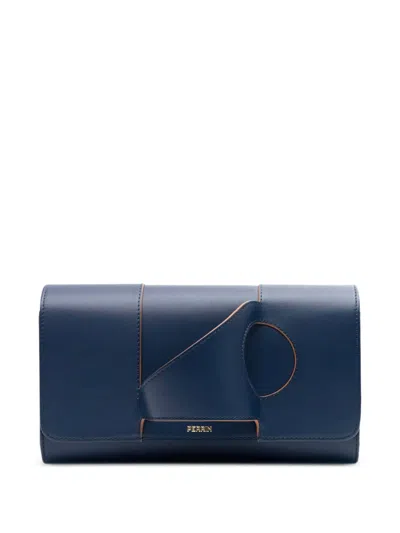 Perrin Paris L'asymetrique Glove Clutch Bag In White