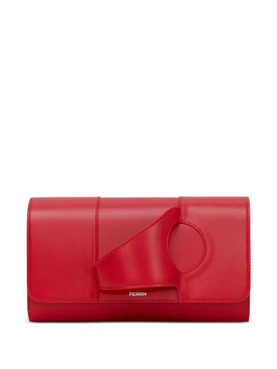 Perrin Paris L'asymetrique Glove Clutch Bag In White