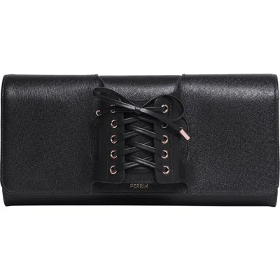 Perrin Paris Le Corset Classic Clutch In Black