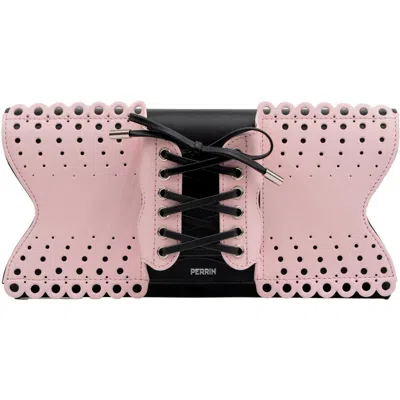 Perrin Paris Le Corset Perforé Clutch In Pink