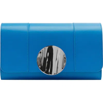 Perrin Paris Le Disque Clutch Azur In Brown