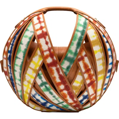 Perrin Paris Le Panier Linen Handbag In Multi
