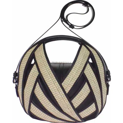 Perrin Paris Le Petit Panier Raphia Shoulder Bag