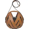 Perrin Paris Le Petit Panier Shoulder Bag In Brown