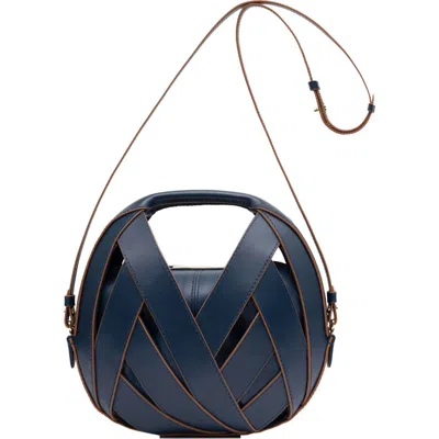 Perrin Paris Le Petit Panier Xbody Bag In Blue