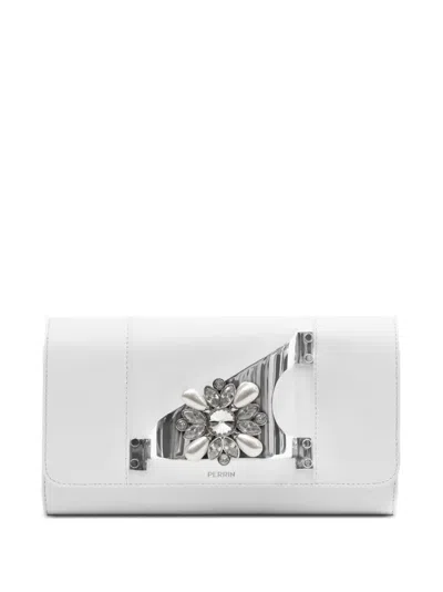 Perrin Paris L'eiffel Bijoux Glove Clutch Bag In Red