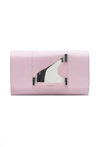 Perrin Paris L'eiffel Classic Clutch In Pink