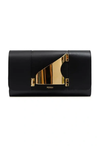 Perrin Paris L'eiffel Classic Clutch In Black