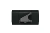 Perrin Paris L'eiffel Classic Clutch In Black Ruthenium