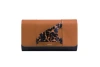 Perrin Paris L'eiffel Classic Clutch In Caramel | Black