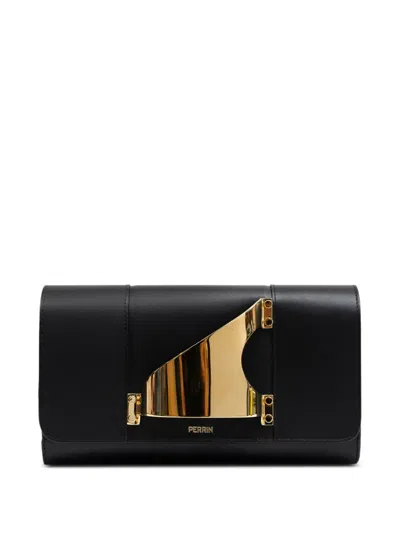 Perrin Paris L'eiffel Classic Glove Clutch Bag In Black