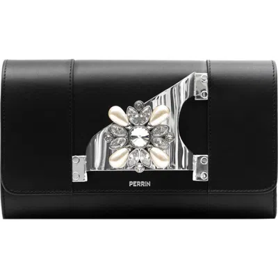 Perrin Paris L'eiffel Clutch Bijoux In Black