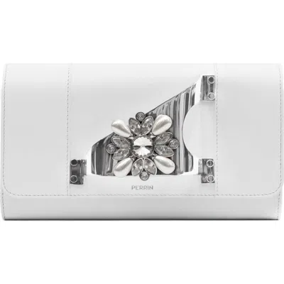 Perrin Paris L'eiffel Clutch Bijoux In White