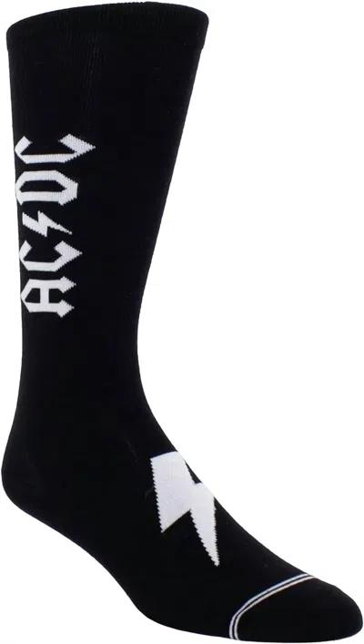 Perri’s Socks Unisex - Acdc Premium Crew Socks In Black