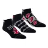 Perri’s Socks Unisex - Rolling Stones Collegiate Tongues Liner Socks - 3 Pair In Black In Multi