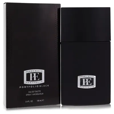 Perry Ellis 2pcs Combo Gift Set Portfolio Black By  Eau De Toilette Spray 3.4 oz For Men In Multi