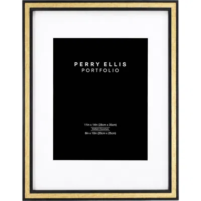 Perry Ellis 5 X 7-inch Textured Border Pine Wood Frame In Multi