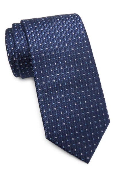 Perry Ellis Atwood Mini Tie In Blue