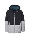 Perry Ellis Blocked Ripstop Puffer Jacket In Multi