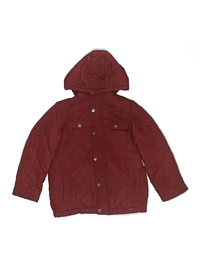 Pre-owned Perry Ellis Kids' Coat In Burgundy