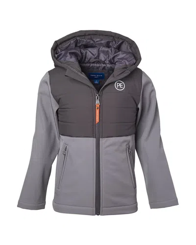 Perry Ellis Kids' Colorblocked Jacket In Gray