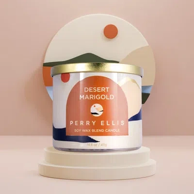 Perry Ellis Desert Marigold Scented Jar Candle In Multi Color