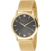 Perry Ellis Diamond Solitaire Mesh Strap Watch, 41mm In Gold