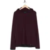 Perry Ellis Double Layer Cotton Hoodie In Port