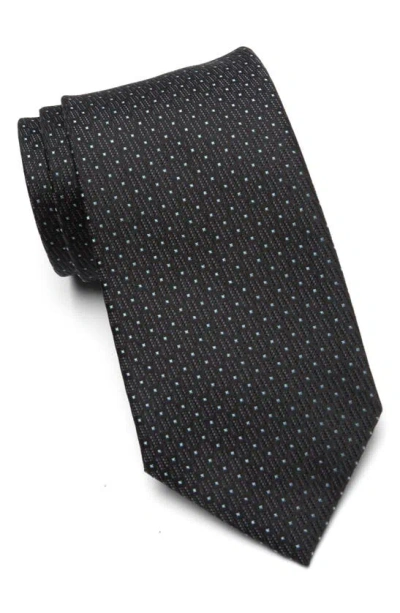 Perry Ellis Dovalle Minidot Tie In Black