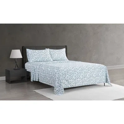 Perry Ellis Eleanor Spa Twin 3pc Sheet Set In Blue